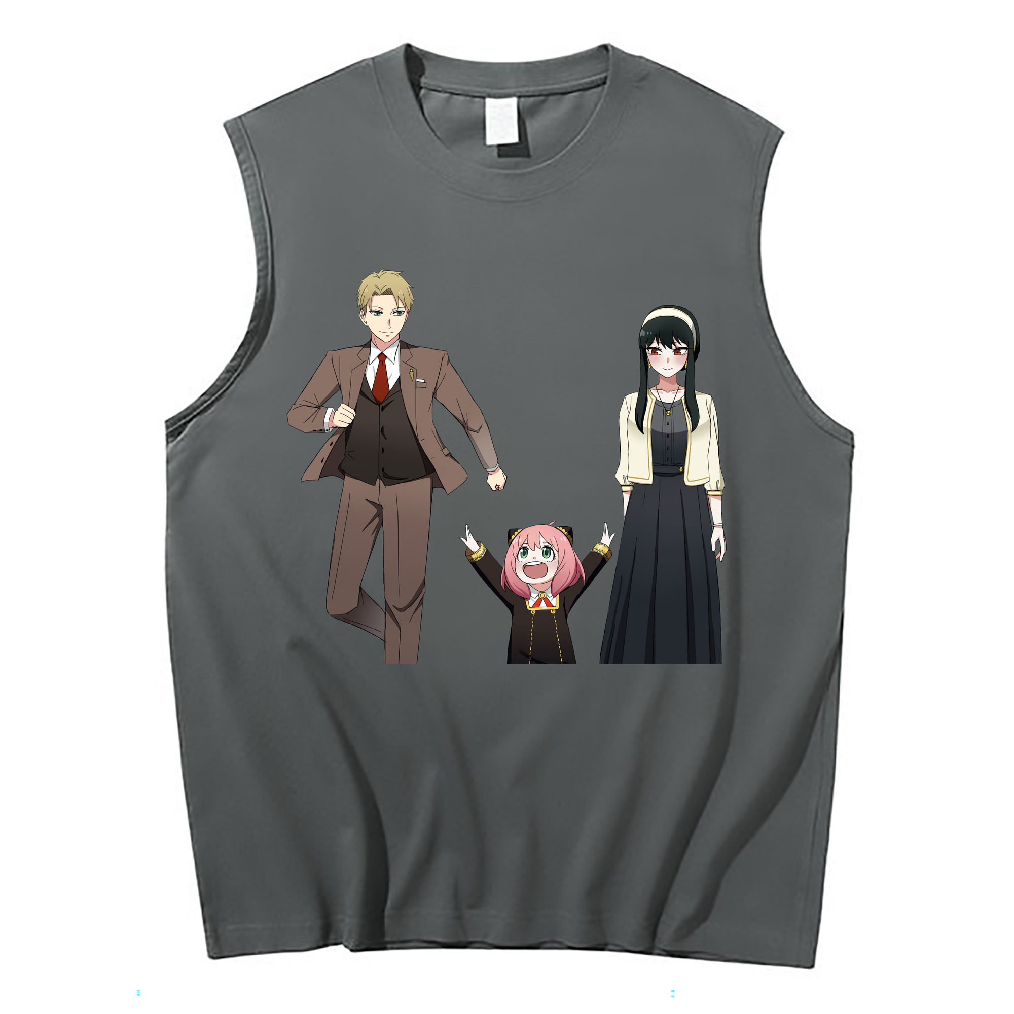 （画像用） SPY×FAMILY间谍家家酒 コットン100％タンクトップ（フロントプリント）